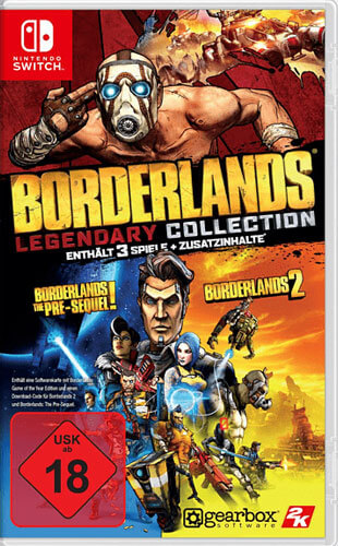 Borderlands Legendary Collection box art for Nintendo Switch